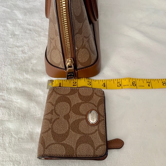 EUC Coach Mini Sierra Khaki Brown Satchel - Picture 5 of 16